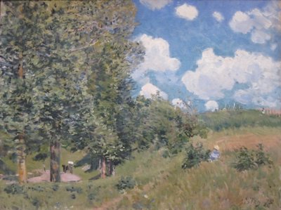 Die Straße von Versailles nach Saint-Germain von Alfred Sisley